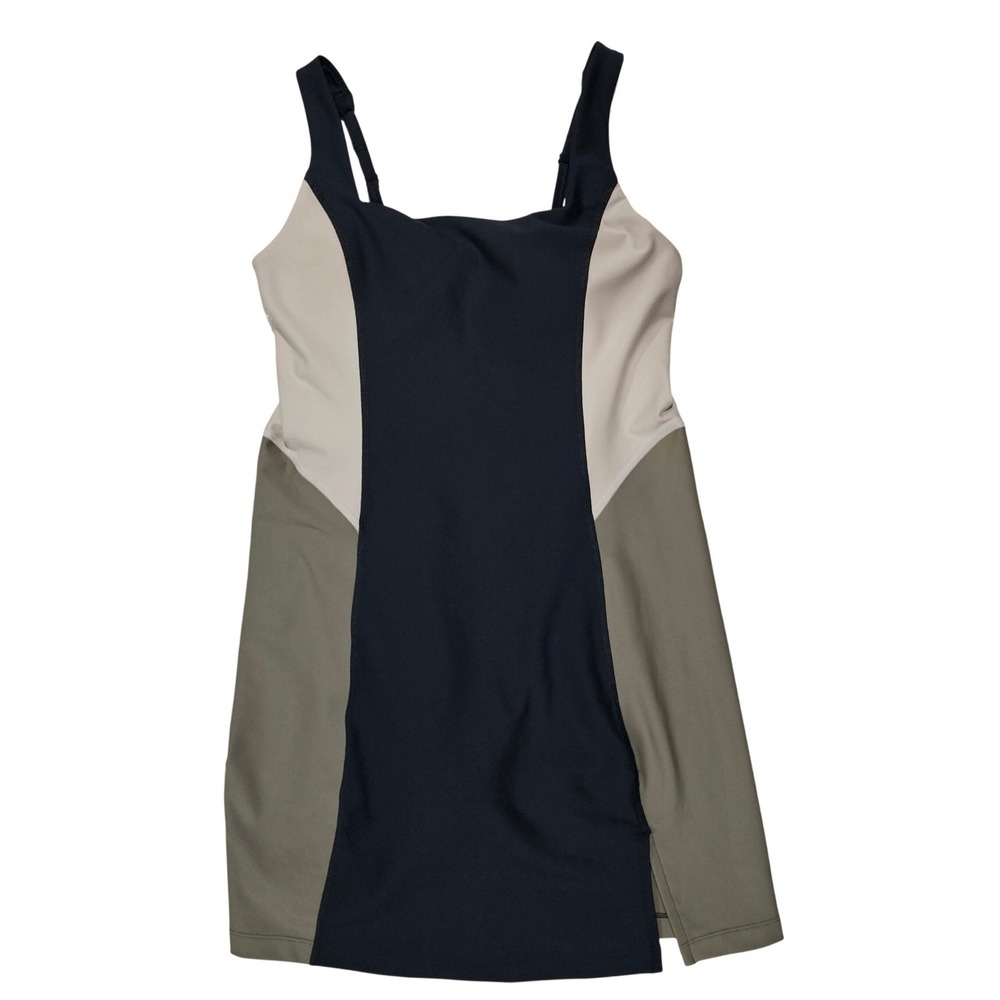YPB sculptLUX Women M Black Colorblock Active Dress Mini Sporty